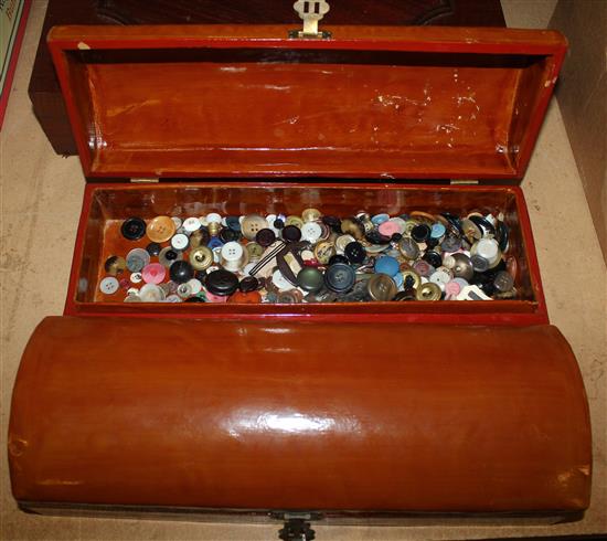 3 boxes, watches & buttons